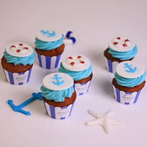 Colectie cupcakes tematica marina