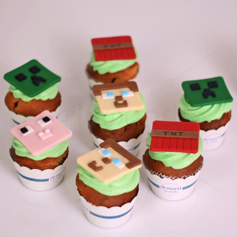 Colectie cupcakes Minecraft