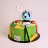 Tort Elemente Scolare si Glob Pamantesc in Frosting-1