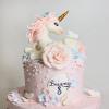 Tort Elegant Unicorn si Trandafiri Pastel-2