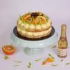 Tort Orange Poppy Seed si Vin Spumant cu Foite de Aur-1