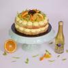 Tort Orange Poppy Seed si Vin Spumant cu Foite de Aur-3